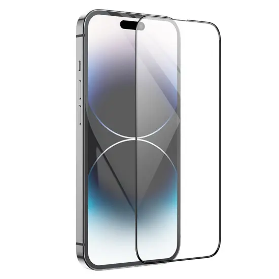 Tempered Glass Hoco A12 Plus Nano 3D Full Screen Edges Protection 9H for Apple iPhone 14 Pro Black