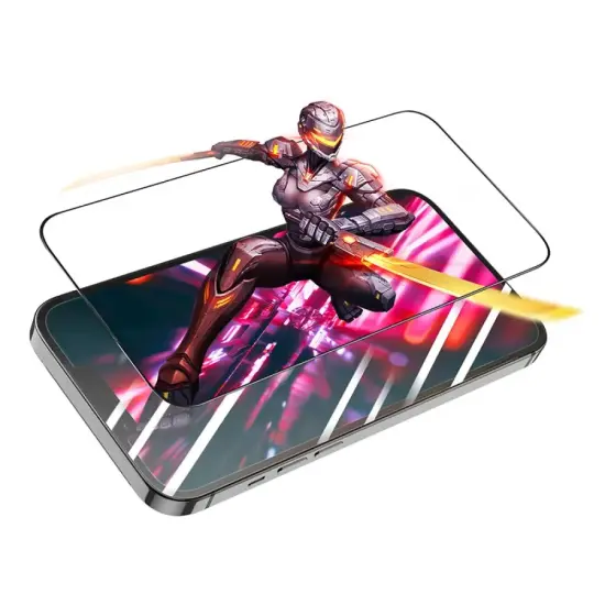 Tempered Glass Hoco A32 Anti Reflective Dustproof 0.33mm για Apple iPhone 14 Plus 13 Pro Max Black