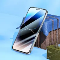 Tempered Glass Hoco G1 0.33mm Flash Attach Full Silk Screen HD for Apple 14 Pro Max Black