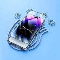 Tempered Glass Hoco G1 0.33mm Flash Attach Full Silk Screen HD for Apple 14 Pro Max Black