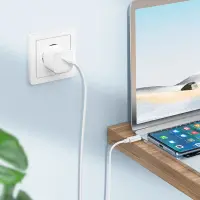 Cable Hoco X88 USB-C to USB-C 60W Fast Charging White 1m