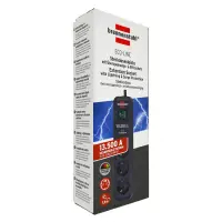 Brennenstuhl Eco-Line Power Strip with Power Surge Protection 13.500A with 3xSuko On/Off Switch  IP20 1.5 m Black