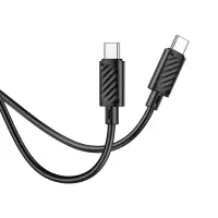Cable Hoco X88 USB-C to USB-C 60W Fast Charging Black 1m