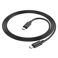Cable Hoco X88 USB-C to USB-C 60W Fast Charging Black 1m