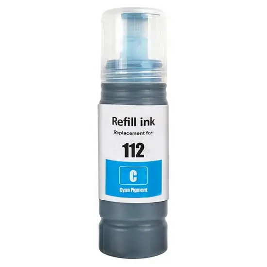 Ink EPSON Compatible E112 C C13T06C24A 70ml Pages: 6000 Cyan for L11160, L15150, L15160, L15180, L6460, L6490, L6550, L6570, L6580, M15140