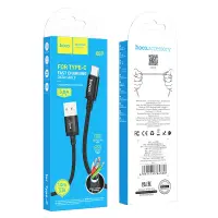 Cable Hoco X89 Wind USB to USB-C 3A Braided Black 1m