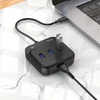 Hub USB-C Hoco HB31 Easy 4-in-1 with 4xUSB3.0 Black 20cm