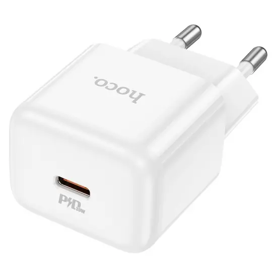 Travel Charger Hoco N32 Glory USB-C Mini Fast Charge PD30W Small Body 5V/3A White