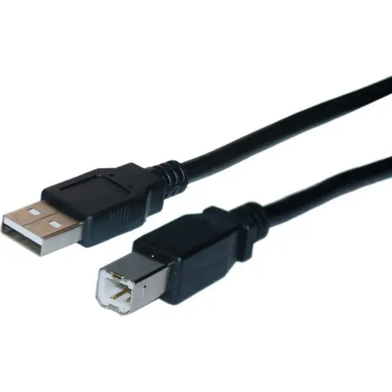 USB Data Jasper Cable USB 2.0 USB-A Male to USB-B Male Black 1.5m