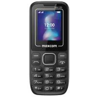 Maxcom MM135 Light (Dual Sim) 1,77" with Bluetooth, Flashlight, Speaker and FM Radio only with Charging Cable Black - Blue