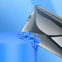 Tempered Glass Hoco A34 Plus 9D Large Arc Dustproof Anti-spy 0.4mm για Apple iPhone XS Max iPhone 11 Pro Max