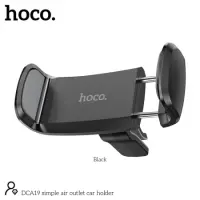 Car Mount in-air outlet Hoco. DCA19 Mini 360° Black for Devices 50-80mm