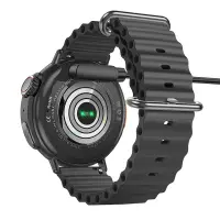 Charger Compatible with Hoco Y18 and Maxcom FW59 Smartwatch Black Magnet Distance: 18mm Contact Distance: 0.8mm