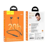 Bluetooth Hands Free Hoco ES67 Perception Magnetic Neckband v5.3 130mAh Black