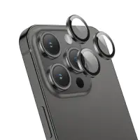 Camera Frame Film Hoco 3D Metal Frame V14 for Apple iPhone 15 Pro 15 Pro Max 16 Pro 16 Pro Max Space Grey