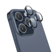 Camera Frame Film Hoco 3D Metal Frame V14 for Apple iPhone 15 Pro 15 Pro Max 16 Pro 16 Pro Max Dark Blue