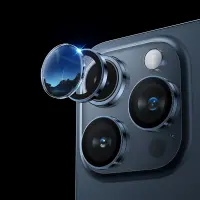 Camera Frame Film Hoco 3D Metal Frame V14 for Apple iPhone 15 Pro 15 Pro Max 16 Pro 16 Pro Max Dark Blue
