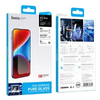 Tempered Glass Hoco Premium Series A36 Anti-Fingerprint Dustproof 0.33mm 2.5D για Apple iPhone 16 Plus 15 Plus