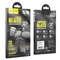 Tempered Glass Hoco Premium Series G1 0.33mm Flash Attach Full Silk Screen HD for Apple iPhone 16 Plus 15 Plus