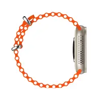Smartwatch Maxcom Ecowatch 2 1.95” 230mAh IP67 Call Version with Silver and Orange Silicon Bands