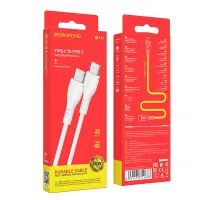 Cable Borofone BX51 Triumph USB-C to USB-C 60W White 1m