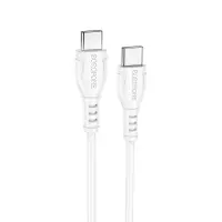 Cable Borofone BX51 Triumph USB-C to USB-C 60W White 1m