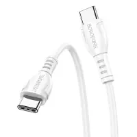 Cable Borofone BX51 Triumph USB-C to USB-C 60W White 1m