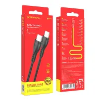 Cable Borofone BX51 Triumph USB-C to USB-C 60W Black 1m