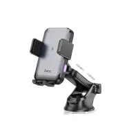 Car Mount Hoco HW9 Climber for Dashboard for 4.5"-7" with Wireless Fast Charger 15W and Extendable Arm Black