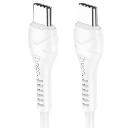 Cable Hoco X37 Cool Power USB-C to USB-C Fast Charging 60W 3A White 1m