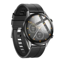 Smartwatch Hoco Y7 Pro 1.39" Bluetooth v5.0 240mAh IP67 with Call Function Silicon Band Metal Grey