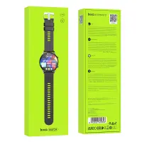 Smartwatch Hoco Y7 Pro 1.39" Bluetooth v5.0 240mAh IP67 with Call Function Silicon Band Metal Grey