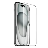 Tempered Glass Hoco Premium Series A37 120CC Large Arc Edges Dustproof 0.4mm 3D Anti-Static for Apple iPhone 16 Plus 15 Plus