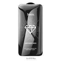 Tempered Glass Hoco Premium Series A37 120CC Large Arc Edges Dustproof 0.4mm 3D Anti-Static for Apple iPhone 16 Plus 15 Plus