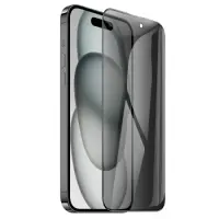 Tempered Glass Hoco Premium Series A37 Plus 120CC Large Arc Edges 28° Privacy Angle 3D Anti-Static for Apple iPhone 16 Plus 15 Plus