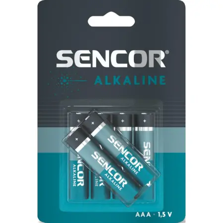 Alkaline batteries Sencor SBA LR03 size AAA Τεμ. 6