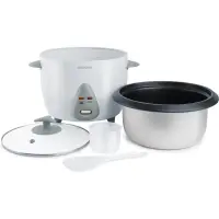 Electric Rice Steamer 1.5lt Stainless Steel Sencor SRM 1500WH White