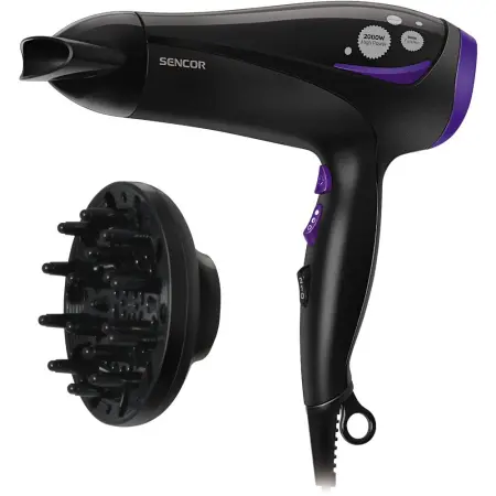 Hair Dryer Sencor SHD 108VT 2200W with 3 Temperature Levels and 2 Air Speeds Black