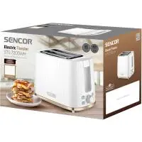 Toaster Sencor STS 7200WH 2 Slots 930W 3D Pattern Design White