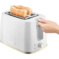 Toaster Sencor STS 7200WH 2 Slots 930W 3D Pattern Design White