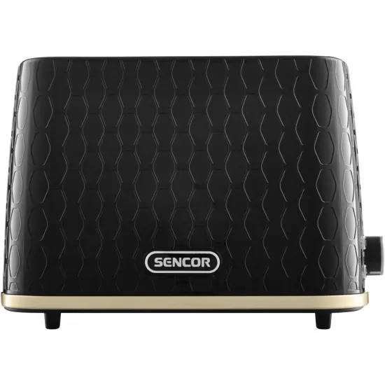 Toaster Sencor STS 7201BK 2 Slots 930W 3D Pattern Design Black
