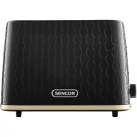 Toaster Sencor STS 7201BK 2 Slots 930W 3D Pattern Design Black