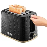 Toaster Sencor STS 7201BK 2 Slots 930W 3D Pattern Design Black
