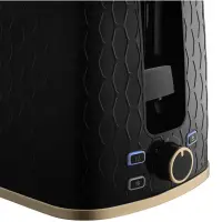 Toaster Sencor STS 7201BK 2 Slots 930W 3D Pattern Design Black