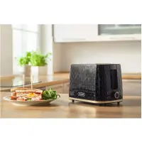 Toaster Sencor STS 7201BK 2 Slots 930W 3D Pattern Design Black