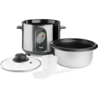 Electric Rice Steamer 1lt Stainless Steel Sencor SRM 1000SS Silver