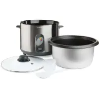 Electric Rice Cooker 2.8lt Stainless Steel Sencor SRM 2800SS Silver