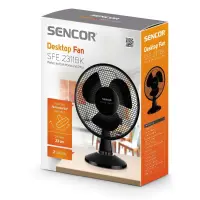 Table Fan Sencor SFE 2311BK 30W Diameter 23cm 2 Speeds Black