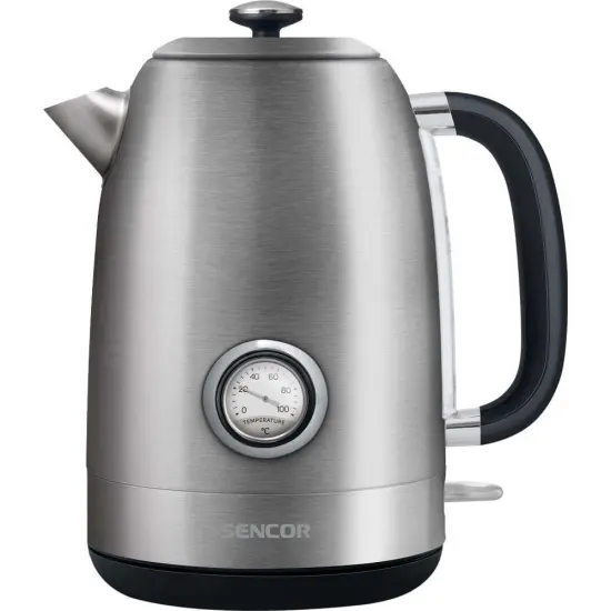 Electric Kettle 1,7lt with Temperature Indicator 2200W Sencor SWK 1799S Silver
