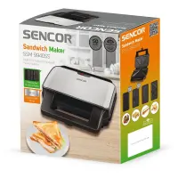 Toaster Sencor SSM 9940SS with 4 Detachable Plates CoolTouch Silver